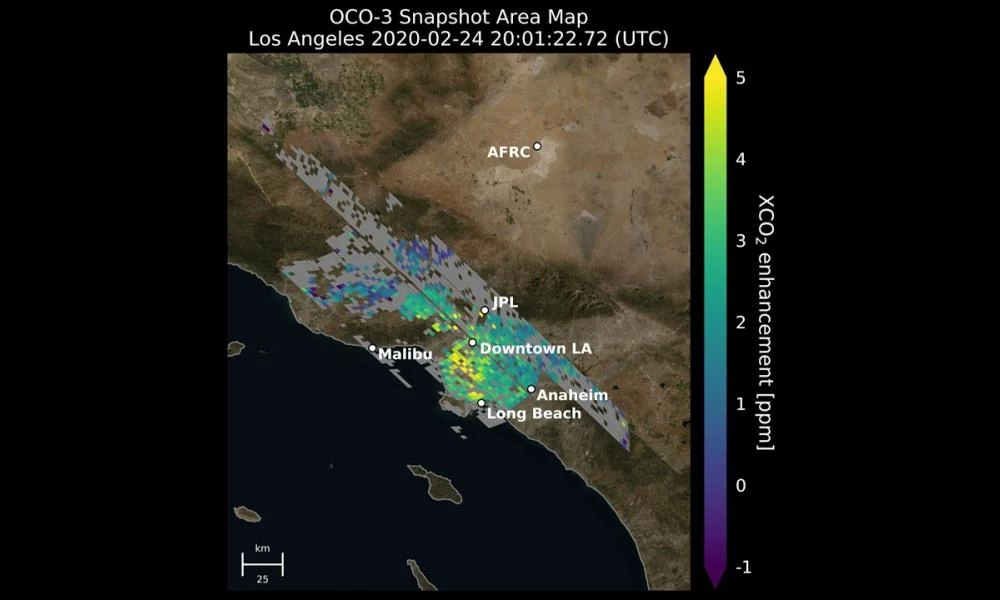 Βίντεο - σοκ της NASA: Δείχνει το διοξειδίο του άνθρακα στο Λος Άντζελες